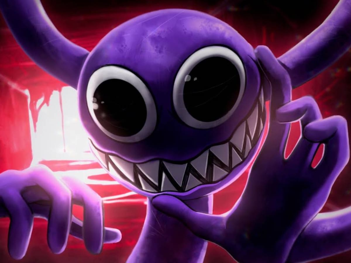 La IA desvela el aspecto real de Purple, el personaje más misterioso de Rainbow Friends