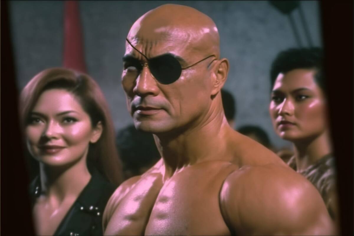 Sagat en un live action de los años ochentas según una IA