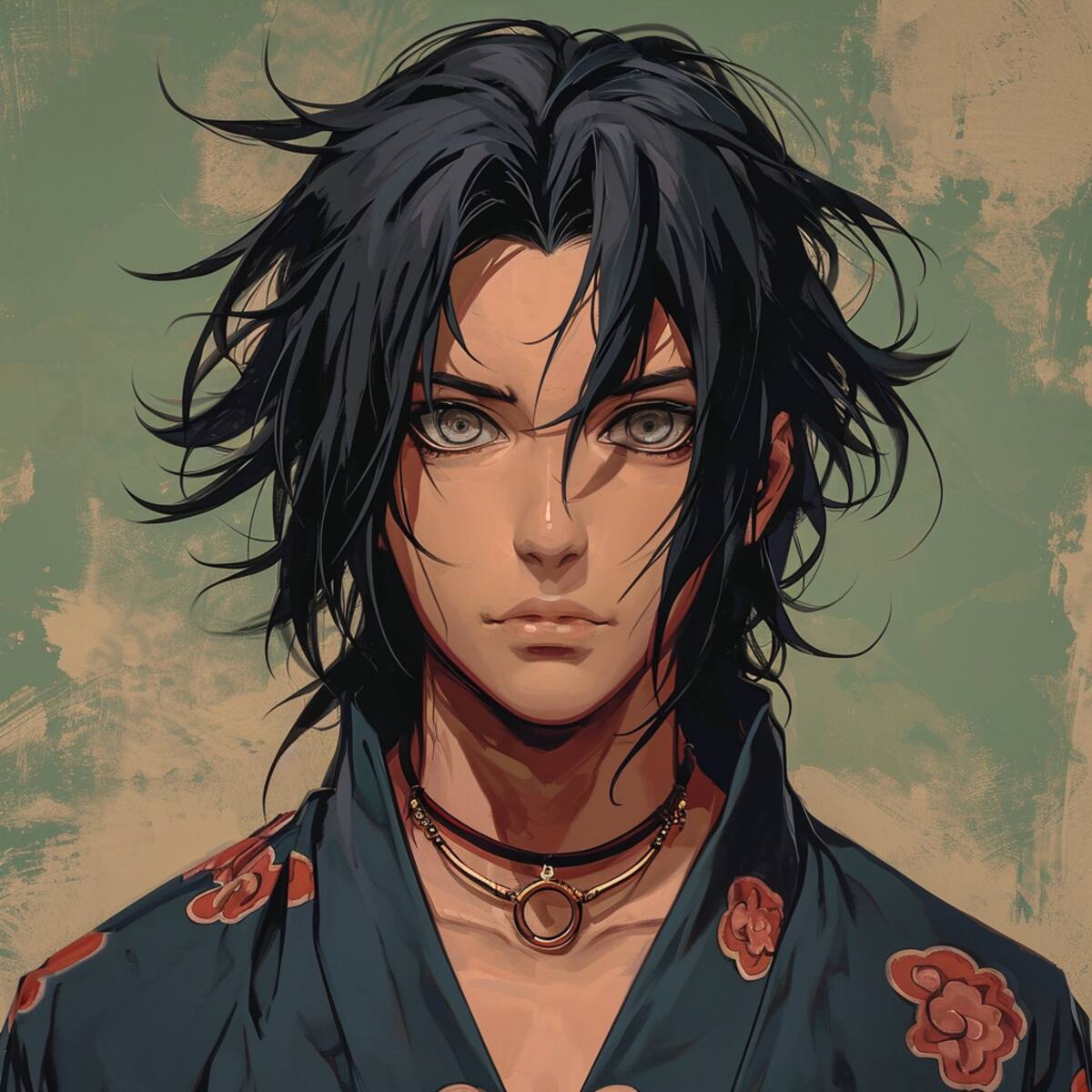 Sasuke proviene del prestigioso Clan Uchiha, reconocido por sus habilidades en jutsus de fuego y el famoso Sharingan, una técnica ocular única.