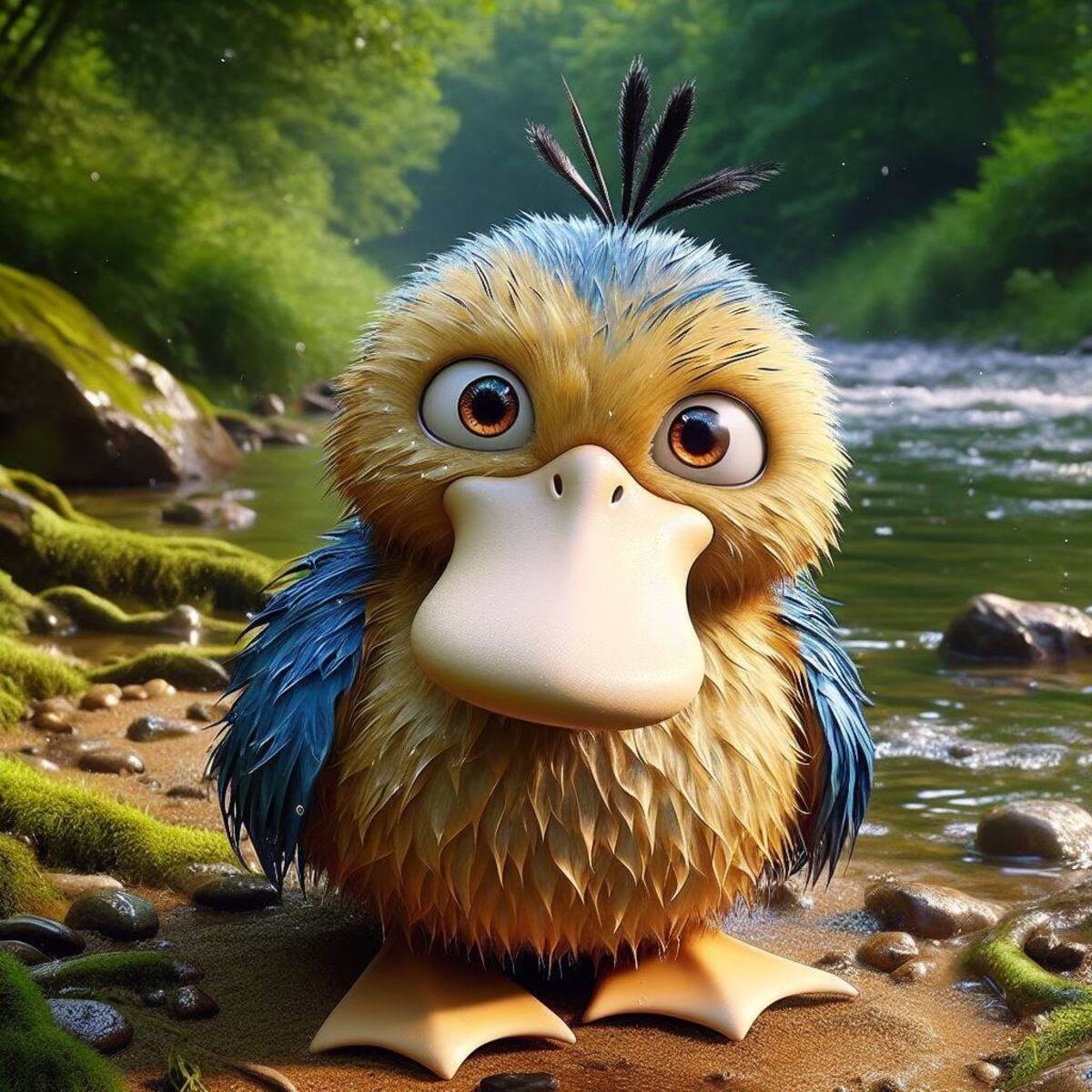 Así se vería Psyduck en la vida real según una inteligencia artificial