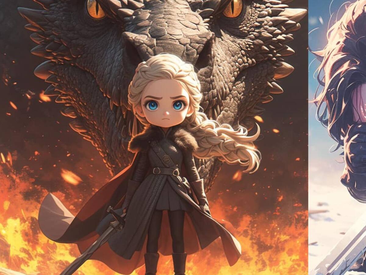 Así se vería “Game of Thrones” en estilo Chibi según una inteligencia artificial