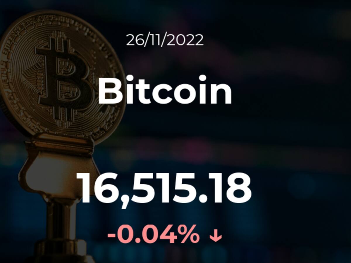 Precio del Bitcoin del 26 de noviembre