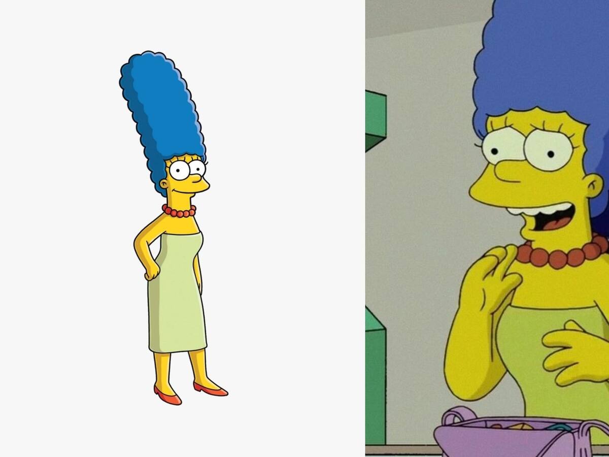 Cómo se vería Marge Simpson en la vida real según la IA