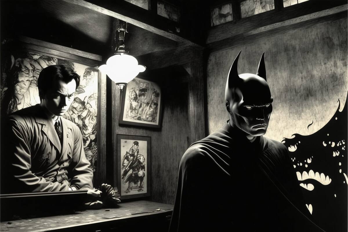 Batman en estética de Kurosawa