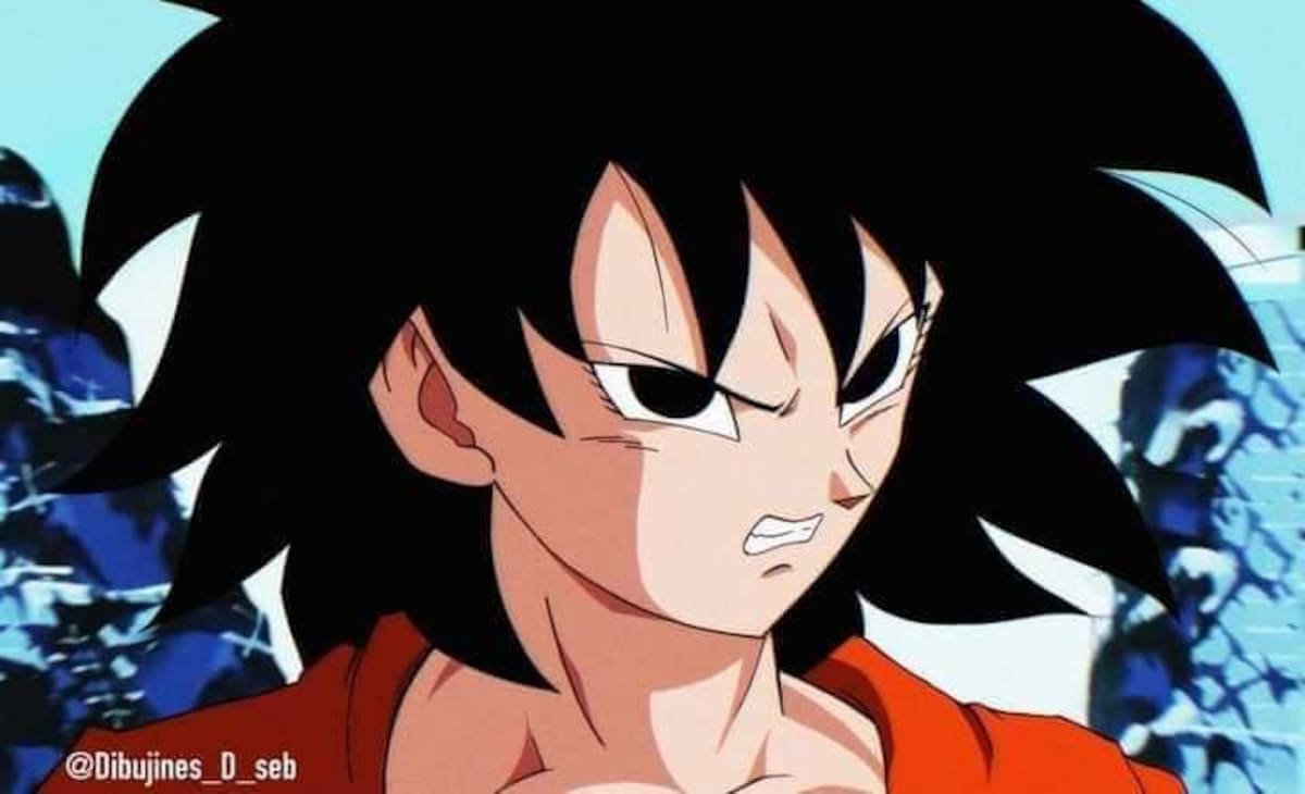 Gokú en versión femenina según una IA