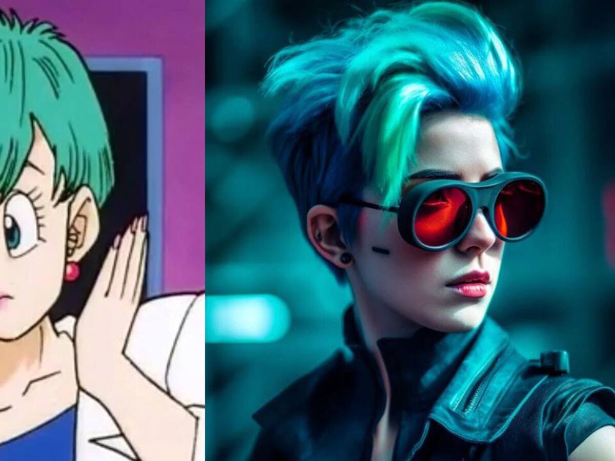 Así se vería Bulma de Dragon Ball Z en la vida real, según la inteligencia artificial