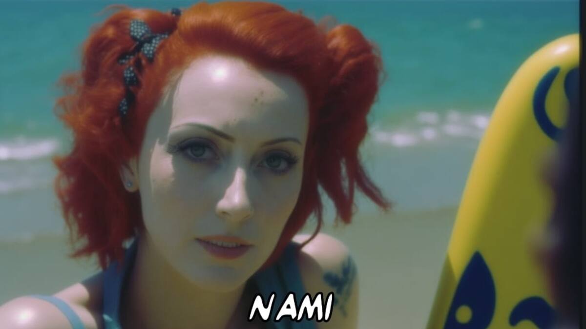 Descubre cómo una inteligencia artificial imagina a Nami en un live action de la década de los ochentas.