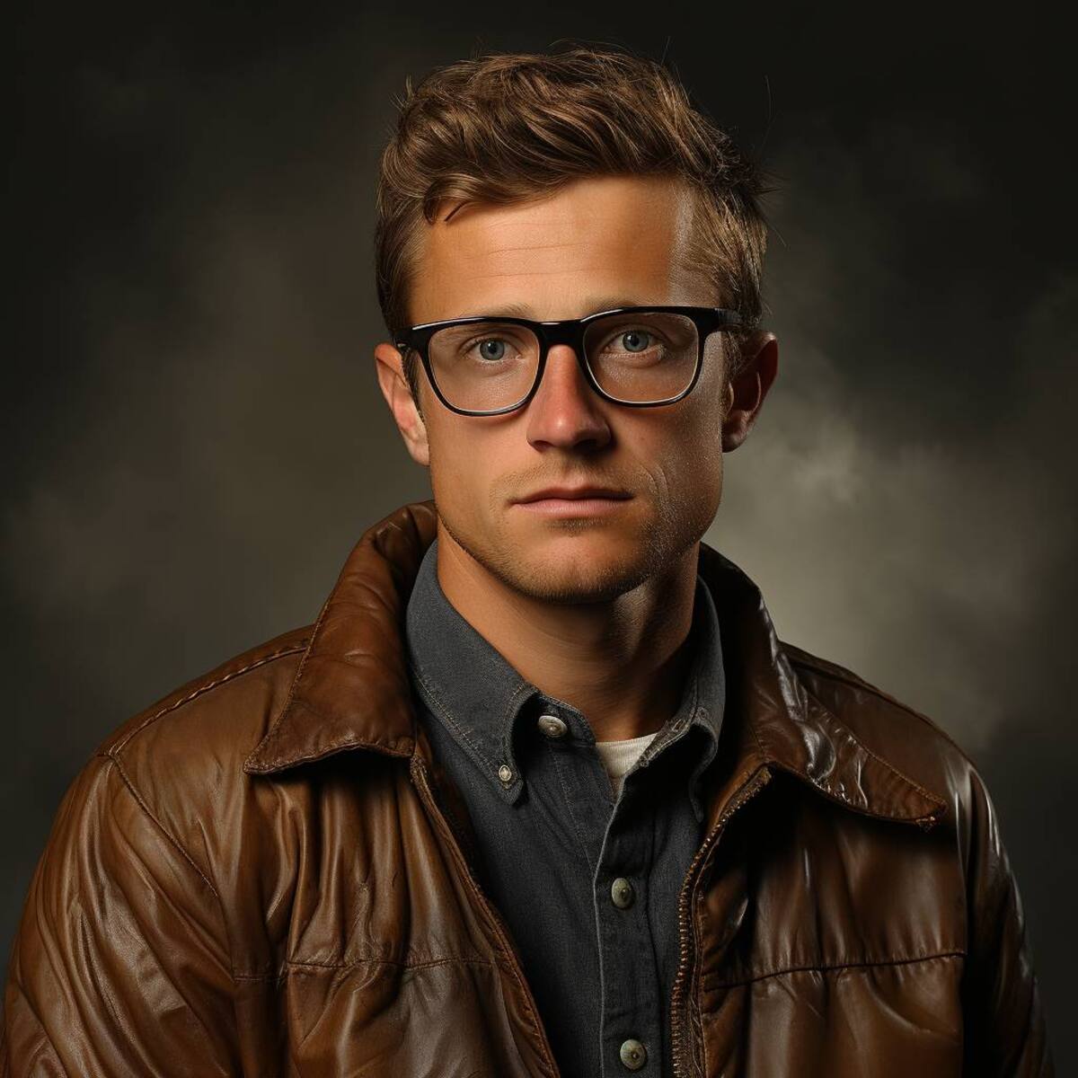 En algunos testimonios, se le describe con gafas.