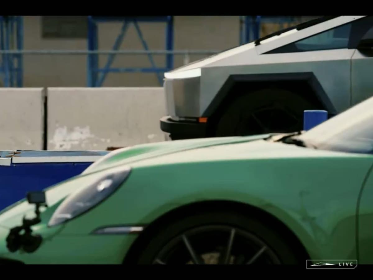 Cybertruck de Tesla supera al Porsche 911 en una carrera de resistencia