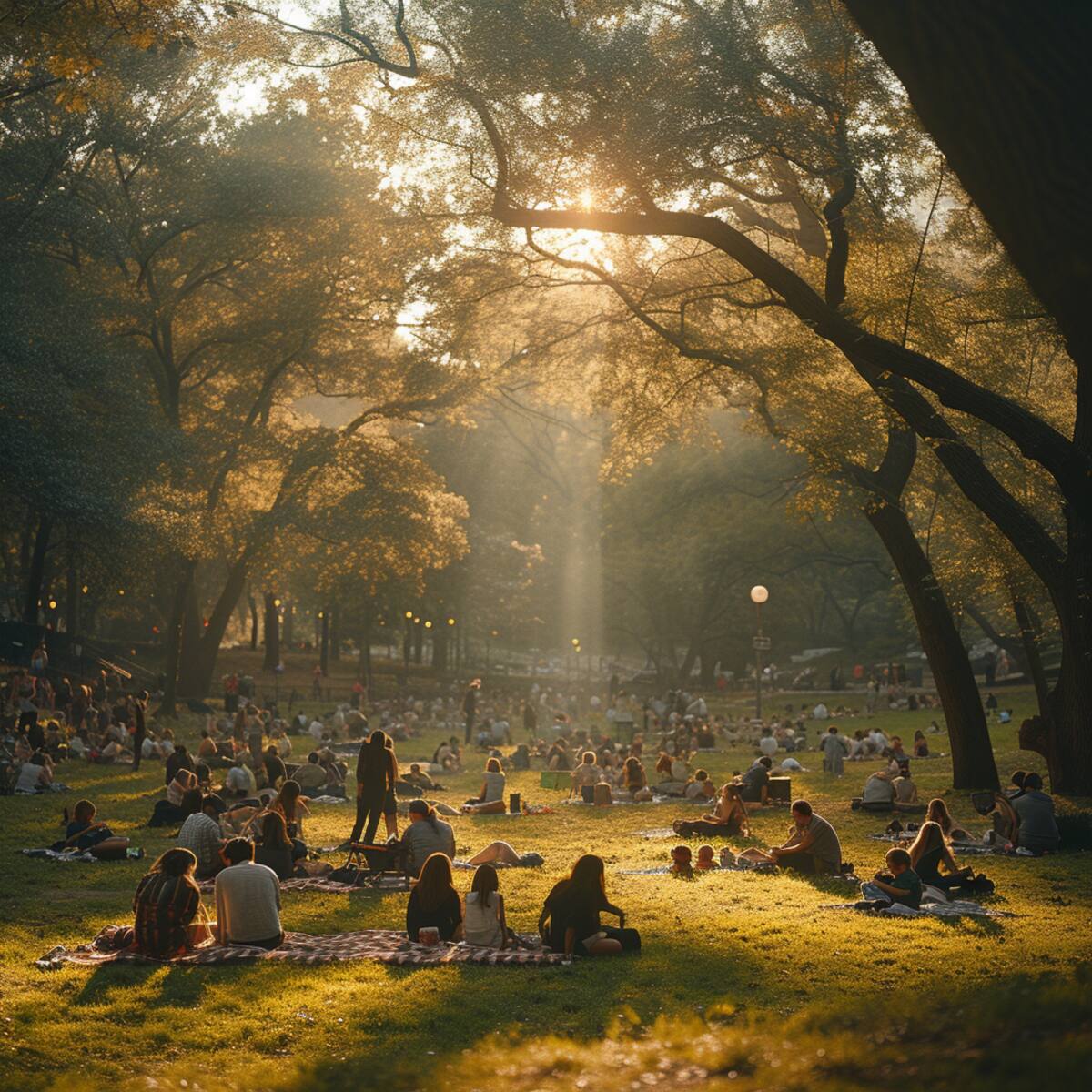 Al no haber internet, las personas suelen entretenerse acudiendo a lugares públicos confortables, como los parques naturales en las ciudades y pueblos.