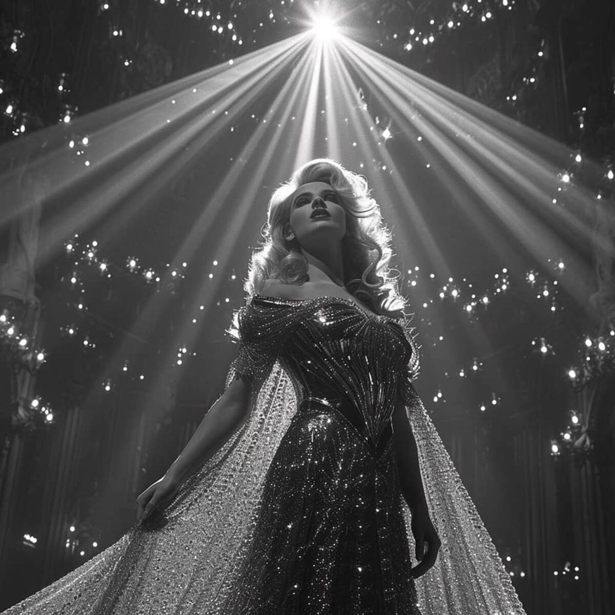 Elsa en estilo noir según la IA