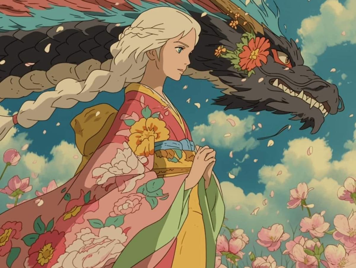 Daenerys Targaryen en estilo Ghibli