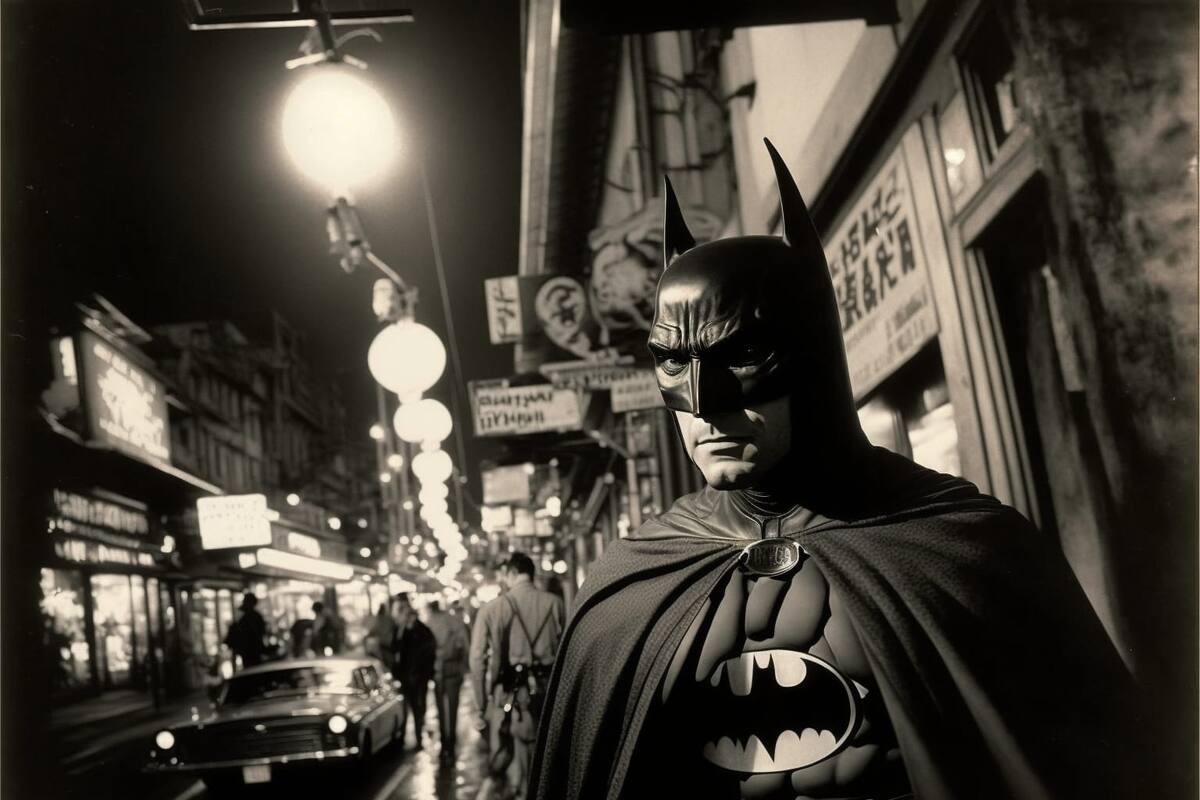 Batman en estética de Kurosawa