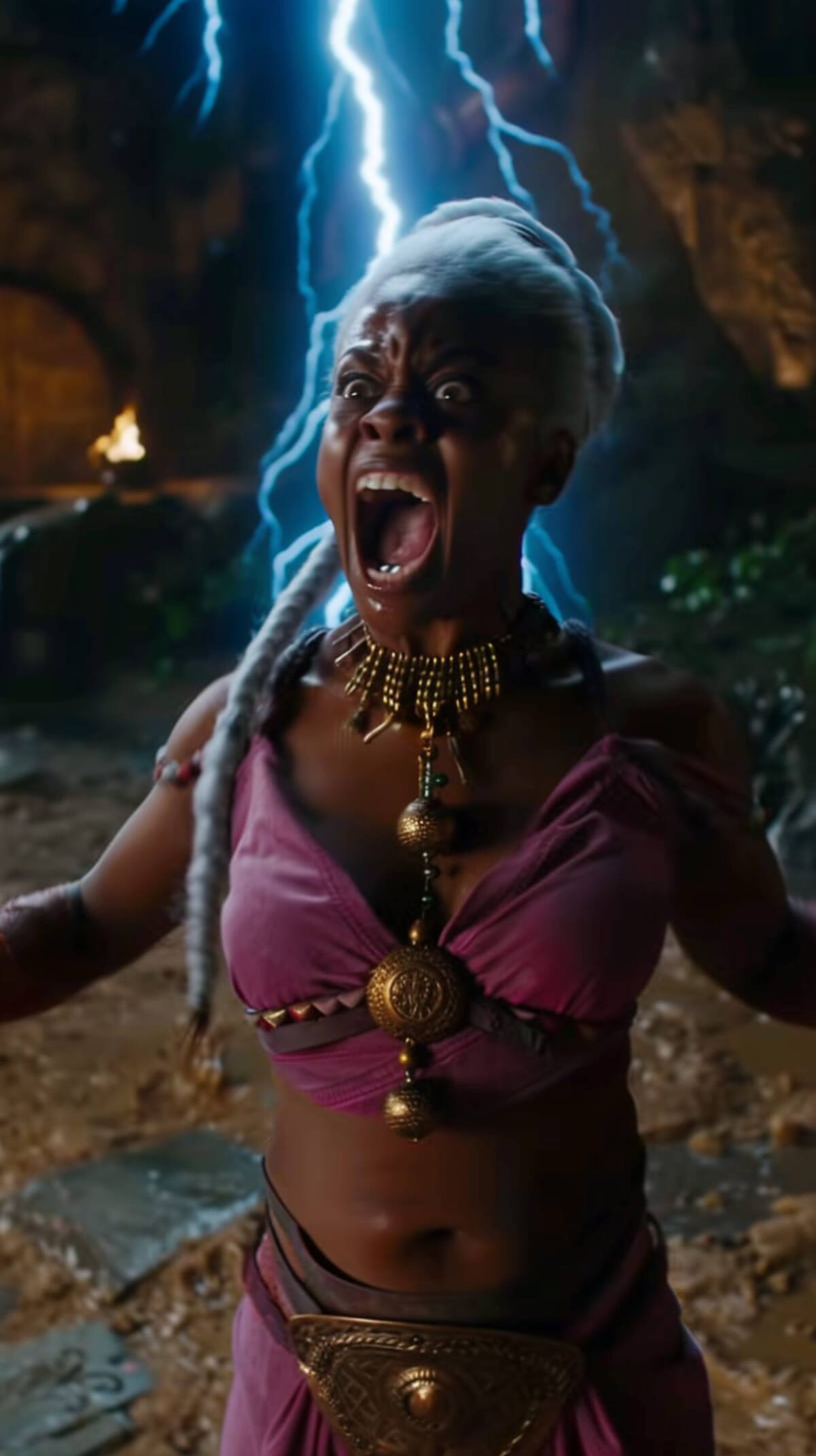 Kitana en versión africano según una IA