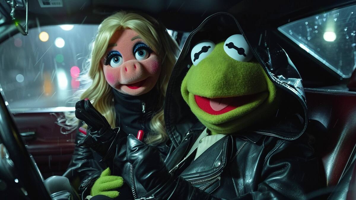 Muppets en el estilo MAtrix según una IA