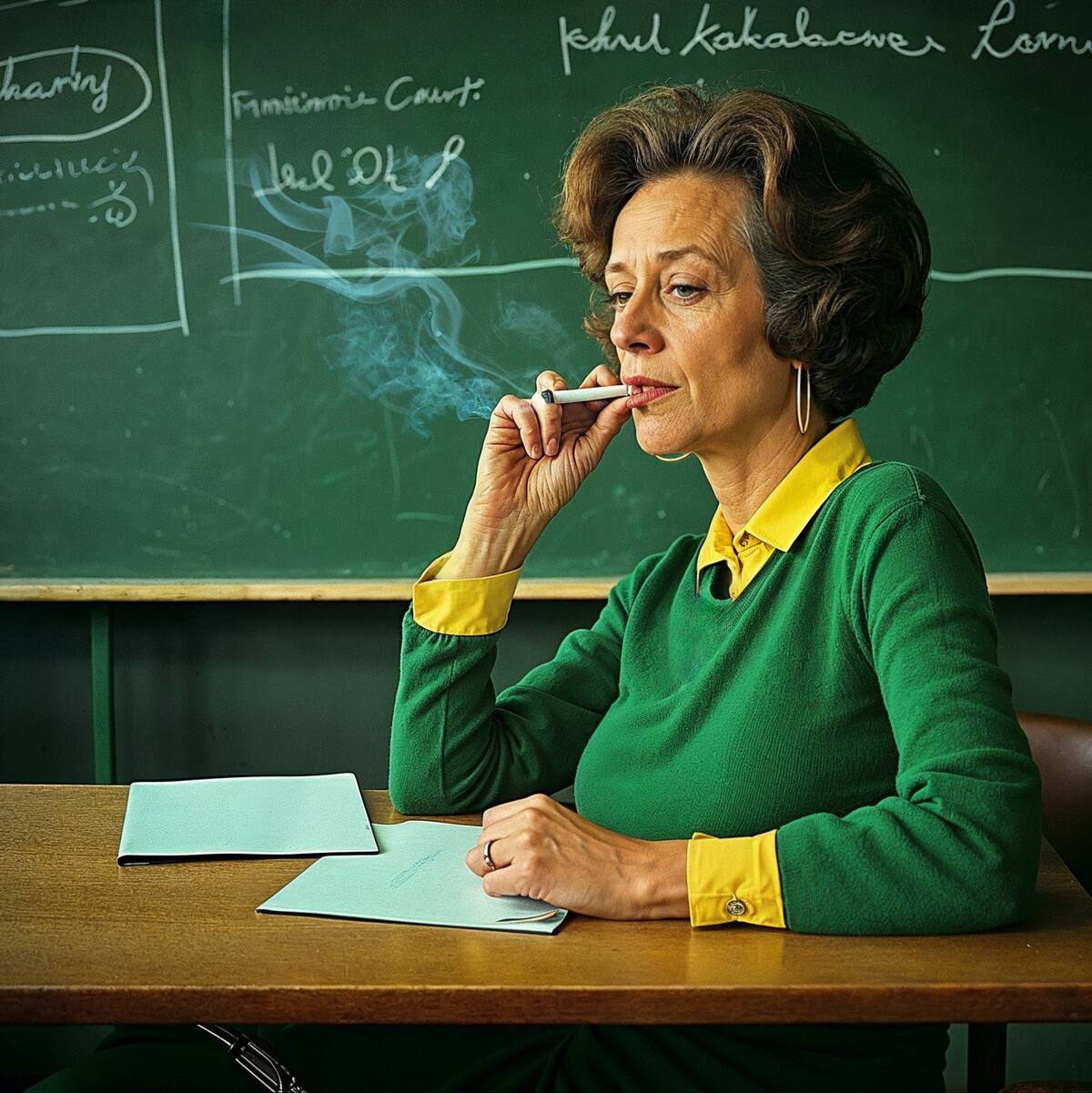 Edna Krabappel en la vida real según una Ia