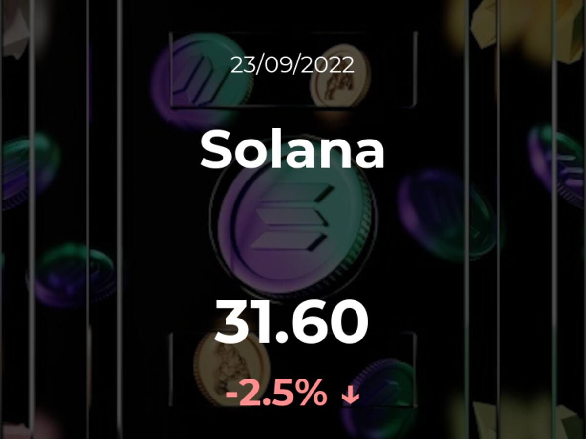 Precio del Solana del 23 de septiembre