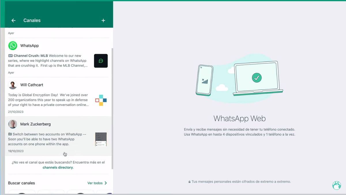 La función también está disponible en WhatsApp Web.