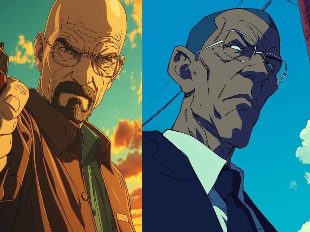 Así se vería “Breaking Bad” en versión anime según una inteligencia artificial