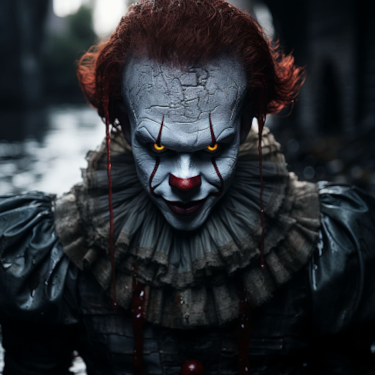 Así es como Midjourney imagina a Pennywise en una película de ciencia ficción