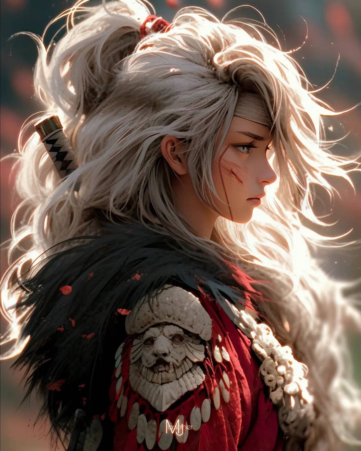 Jiraya en su versión femenina según una IA