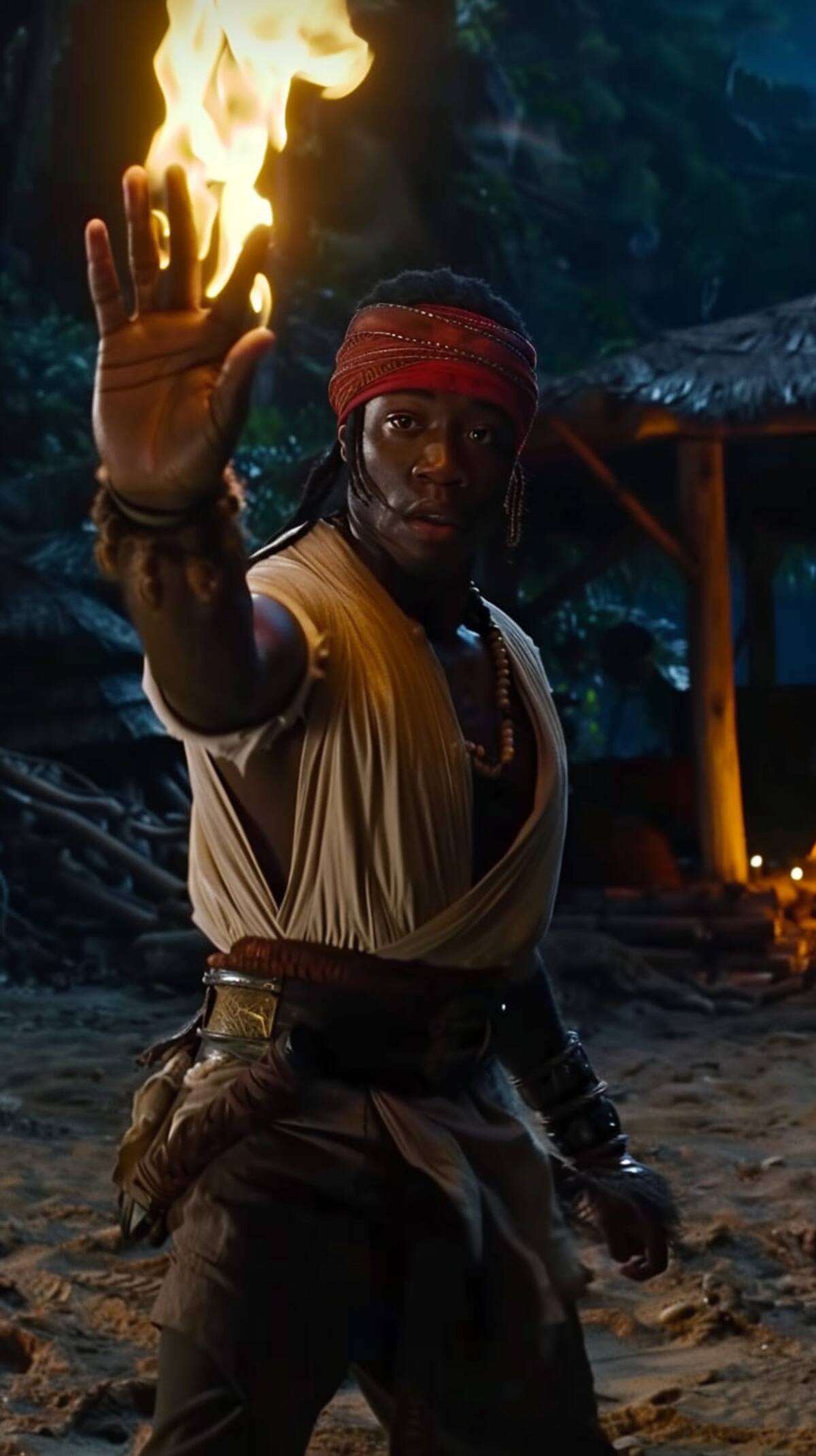 Ryu en versión africano según una IA