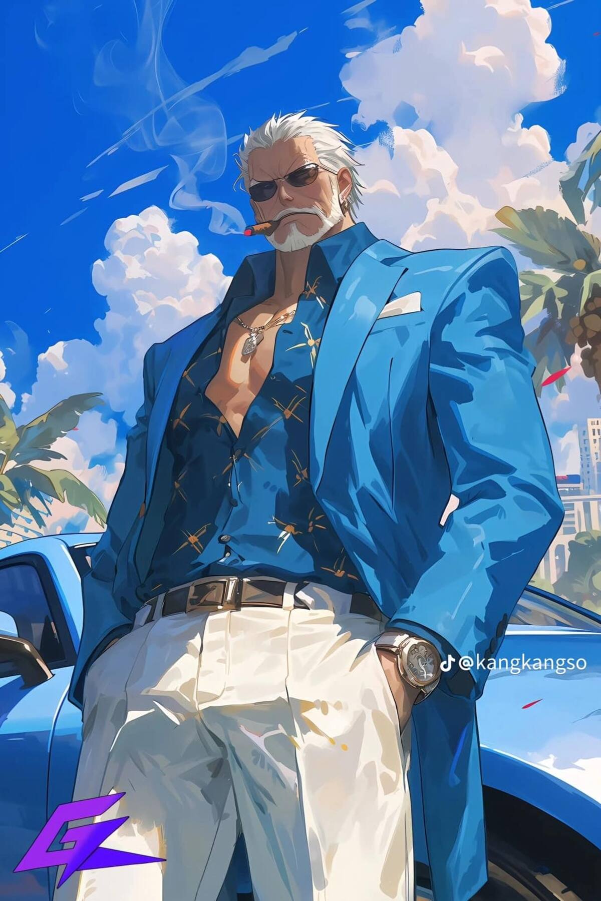 Garp en el universo de GTA según una IA