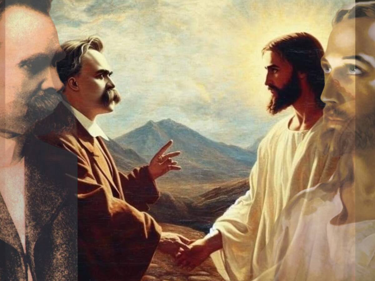 Así sería un encuentro entre Jesucristo y Nietzsche, según inteligencia artificial