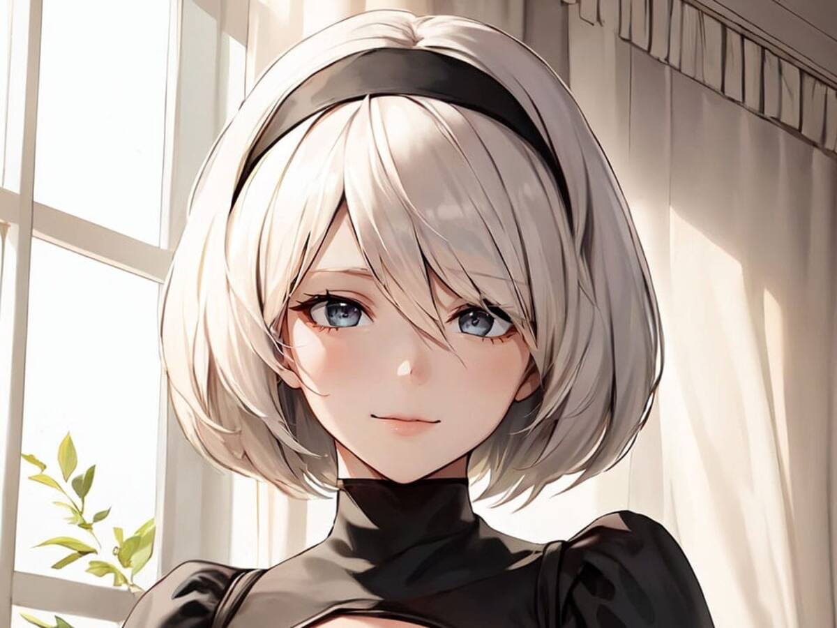 Inteligencia artificial imagina a 2B de Nier Automata de forma realista