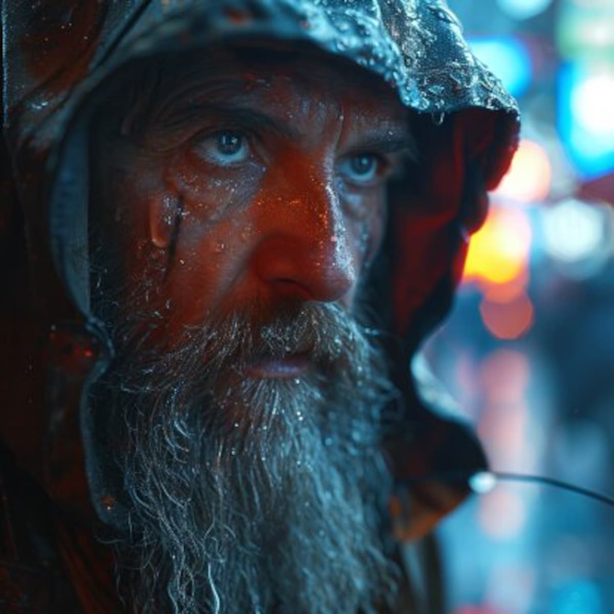 Gandalf: así se vería si fuera un hacker cyberpunk según la IA de Midjourney