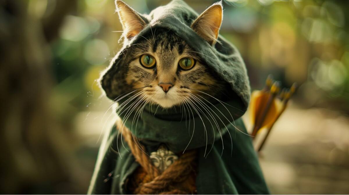 El michi Legolas, intrépido arquero y príncipe de los Elfos.