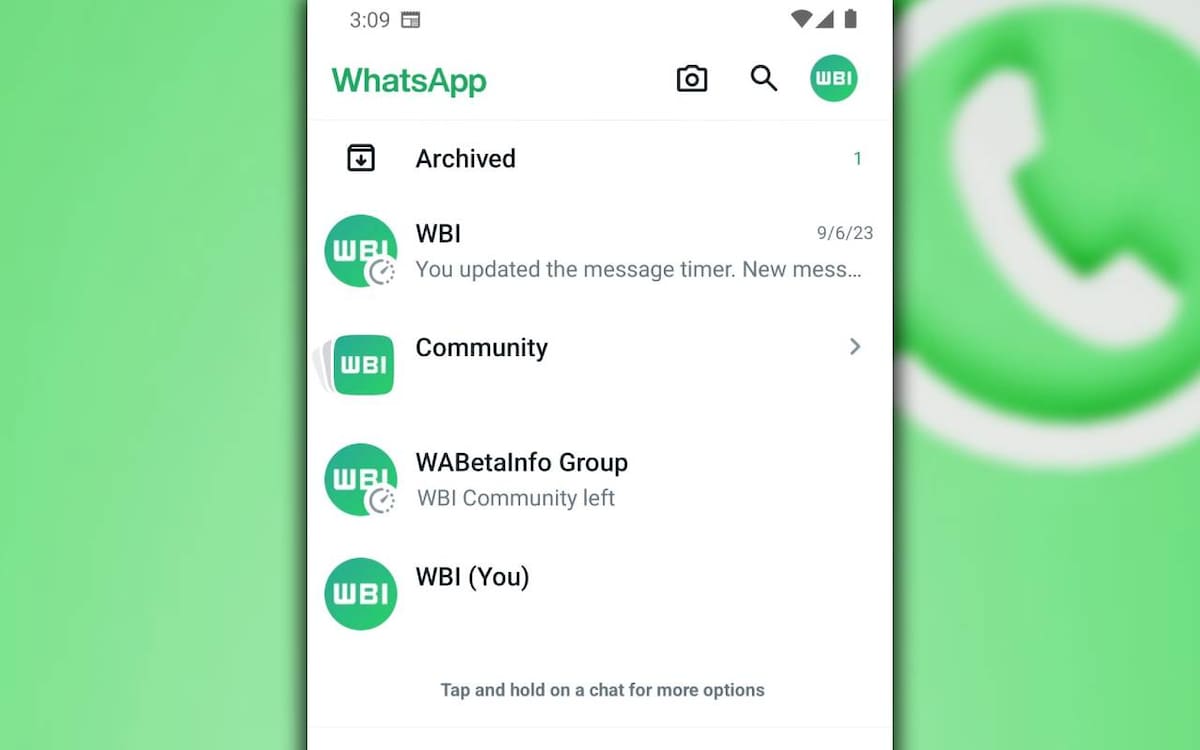 Así es como se verá el nuevo botón con esta función de IA. Fuente: WA beta Info.