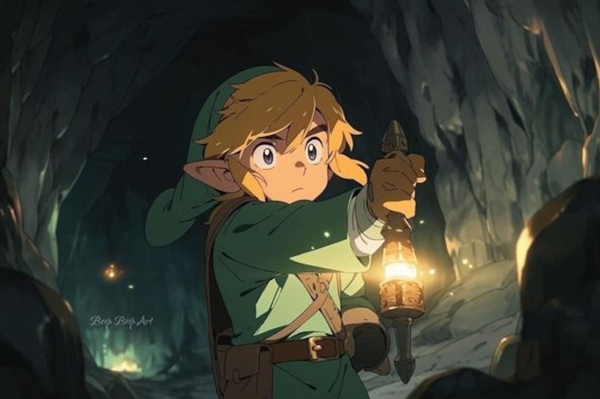 Link en estilo Ghibli según una IA