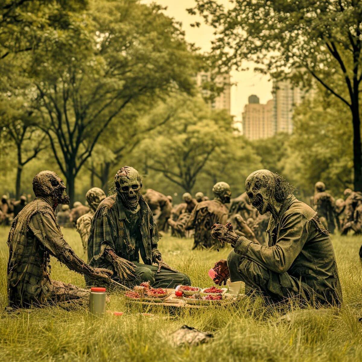 "La Evolución de los No Muertos: Zombies en una Sociedad Organizada"