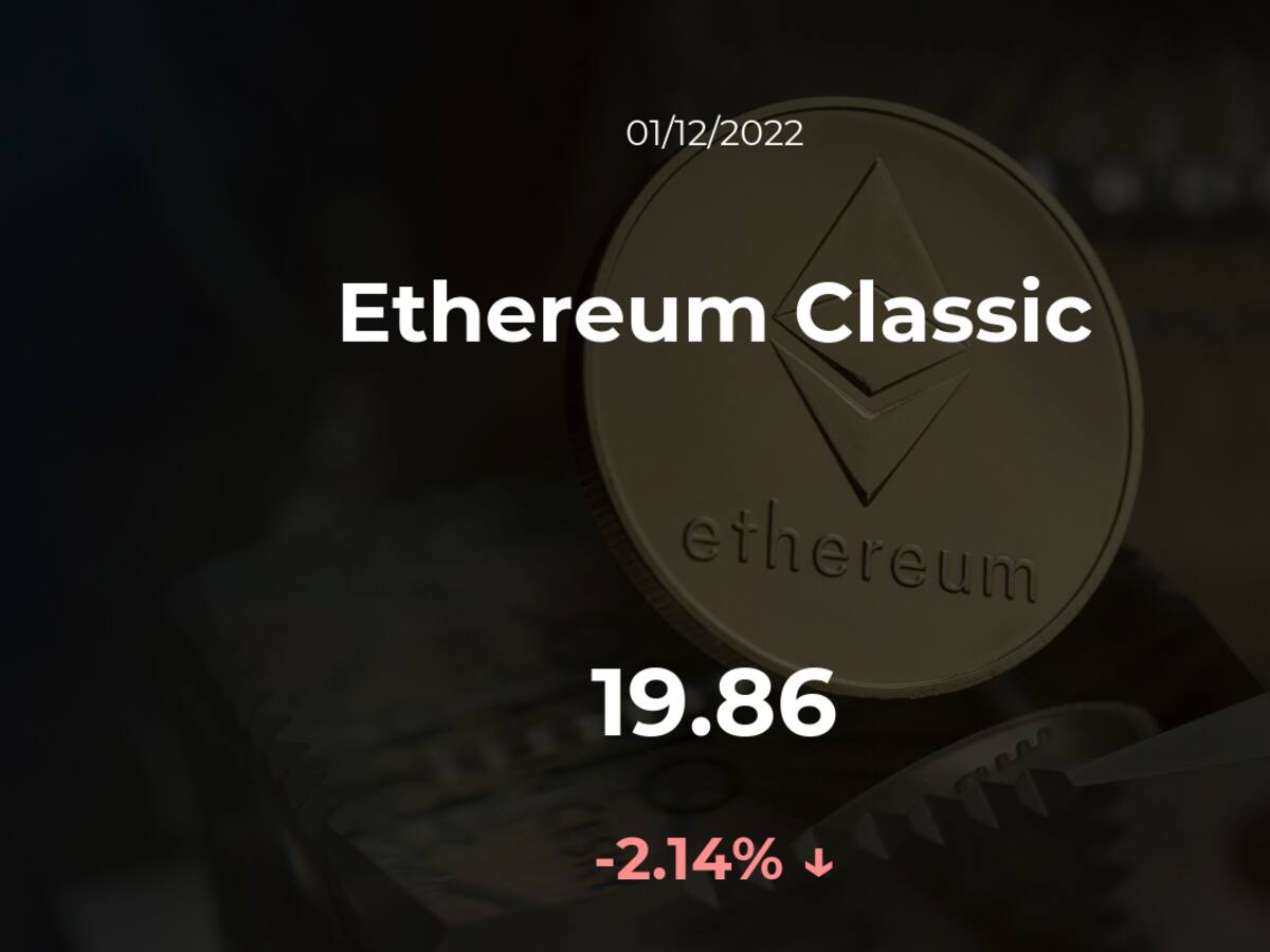 Precio del Ethereum Classic del 1 de diciembre