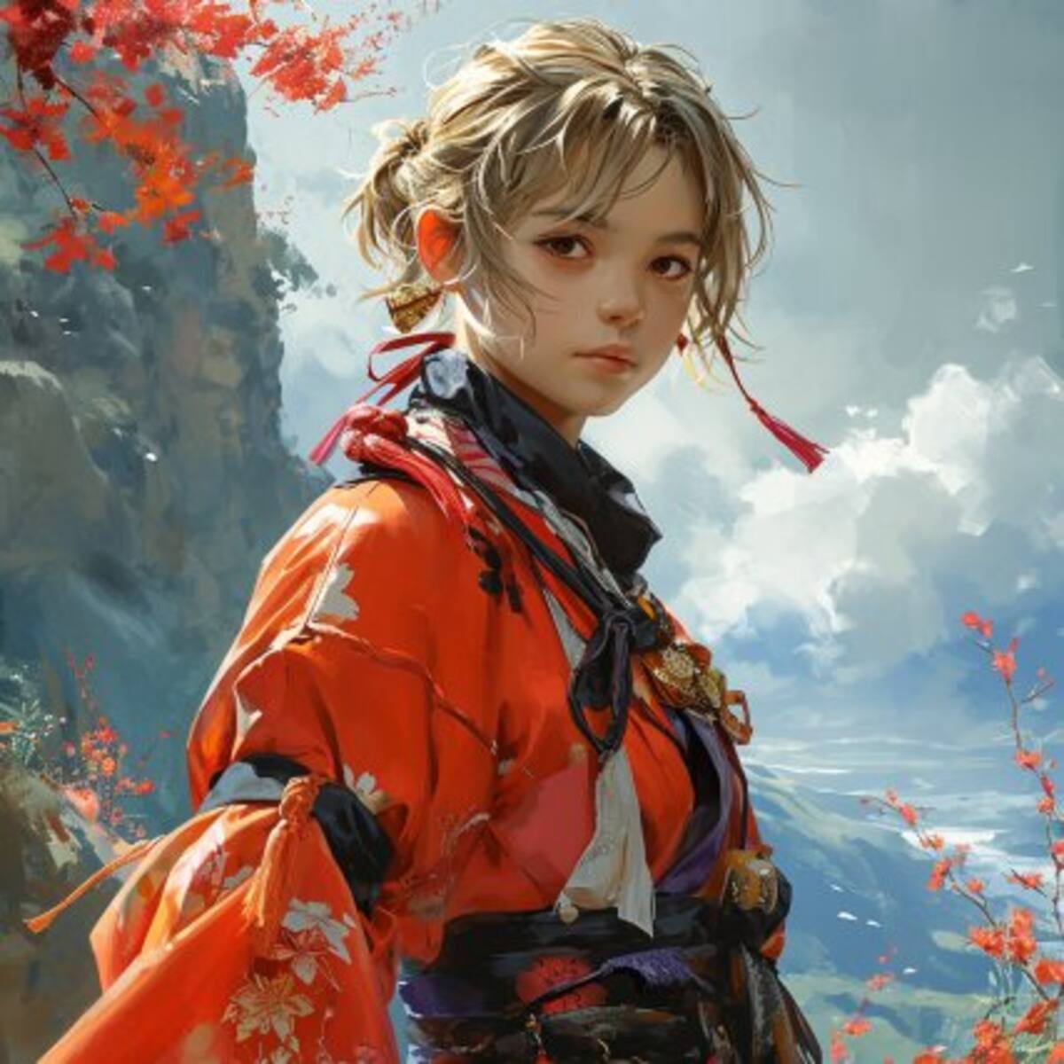 Kaedehara Kazuha de Genshin Impact en versión realista según la Inteligencia Artificial