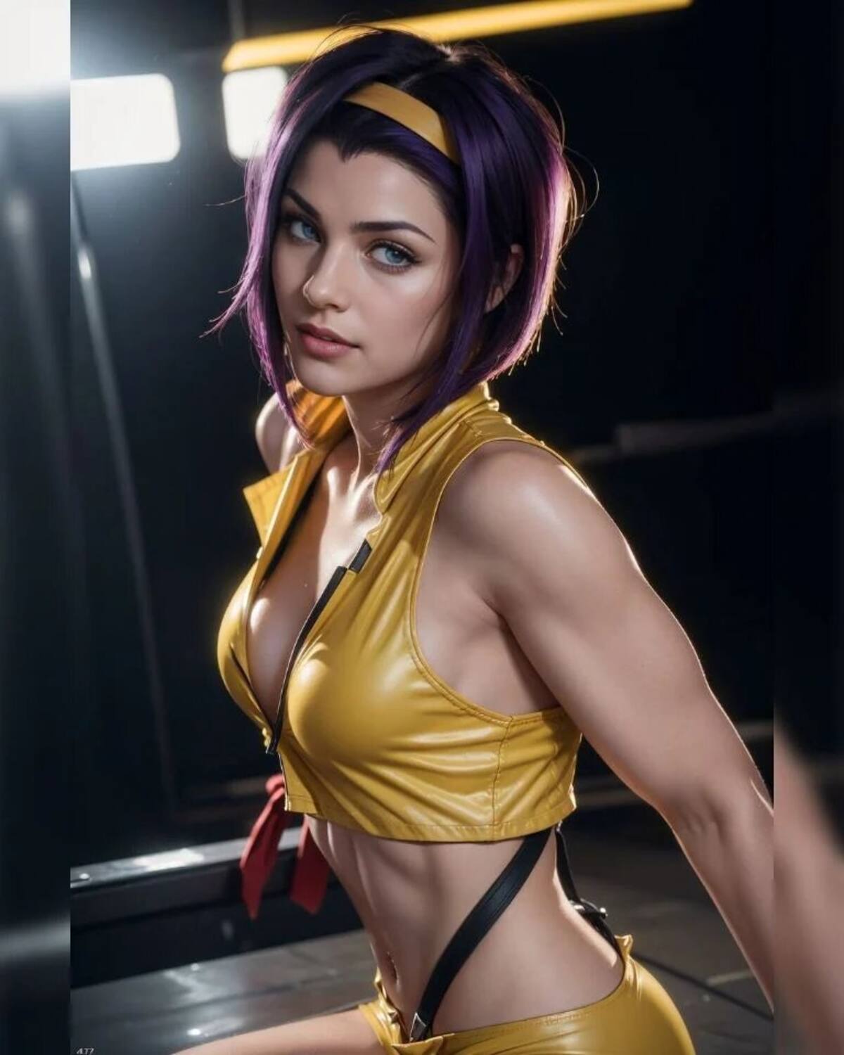 La IA imagina cómo sería Faye Valentine de Cowboy Bebop si fuera una persona de carne y hueso