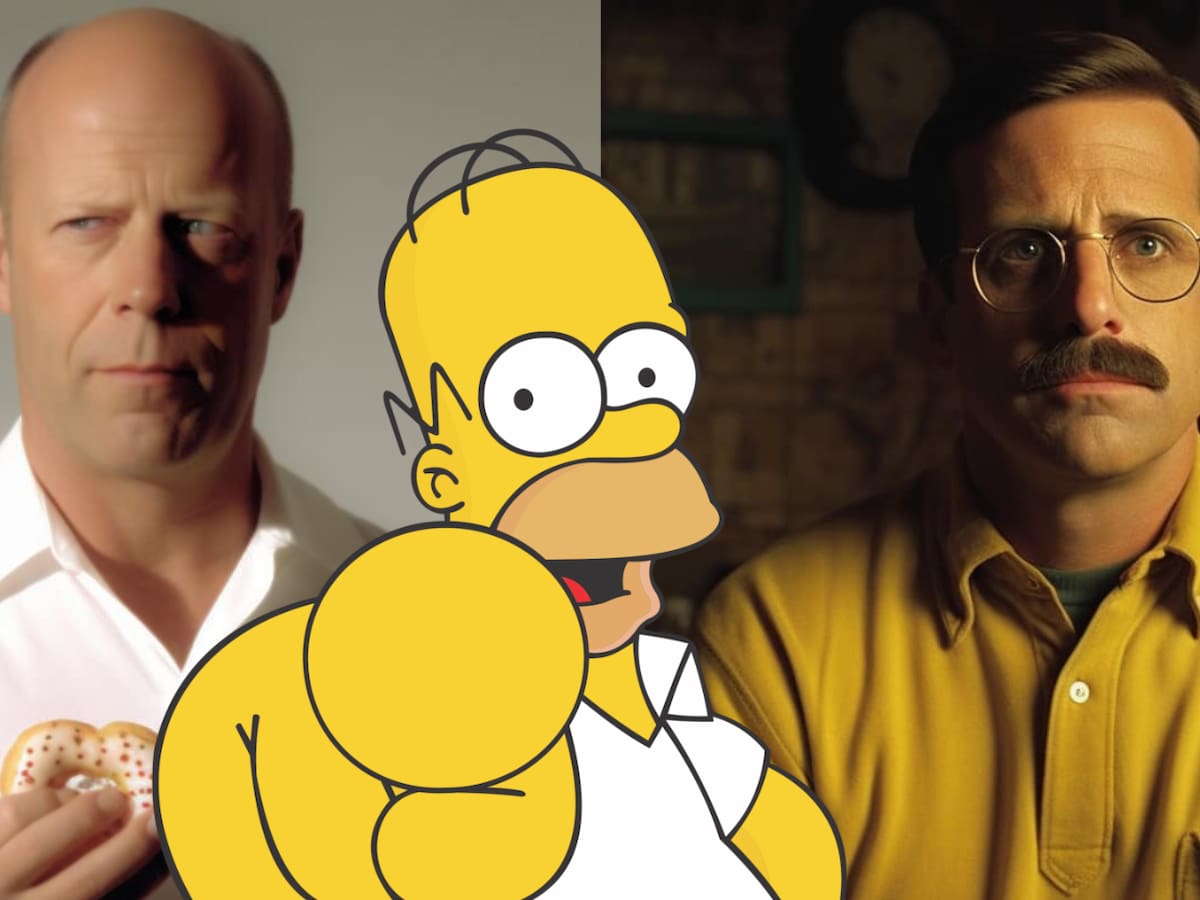 Estos serían los actores que interpretarían a "Los Simpson" en un live action según una inteligencia artificial
