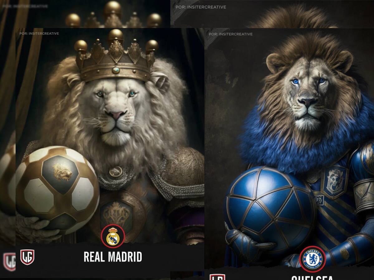 Inteligencia artificial recrea "cómo serían las bestias" de los equipos de fútbol europeo