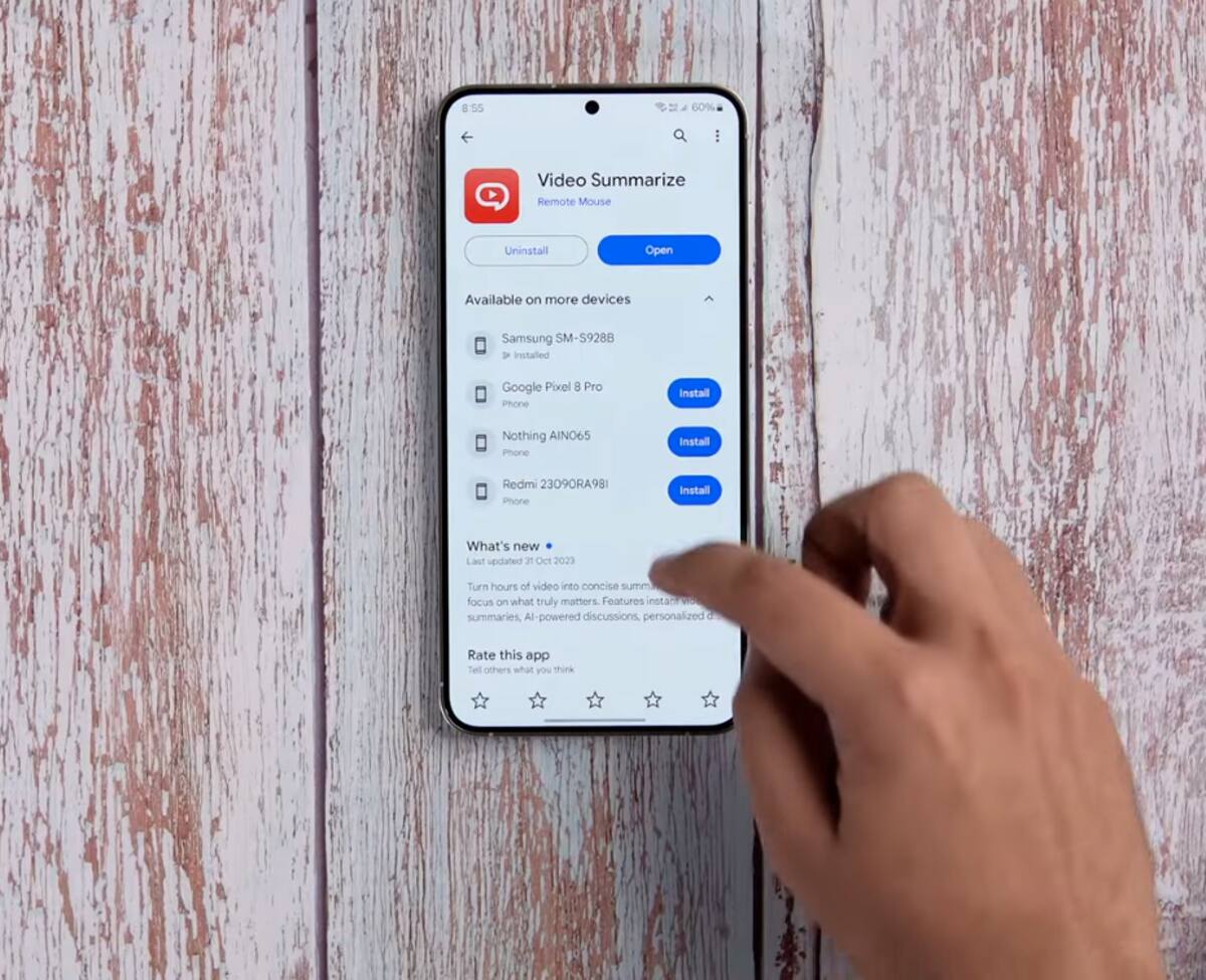 Video Summarize pone en función a la inteligencia artificial para crear resúmenes de videos en YouTube y otras plataformas. Fuente: Captura de pantalla