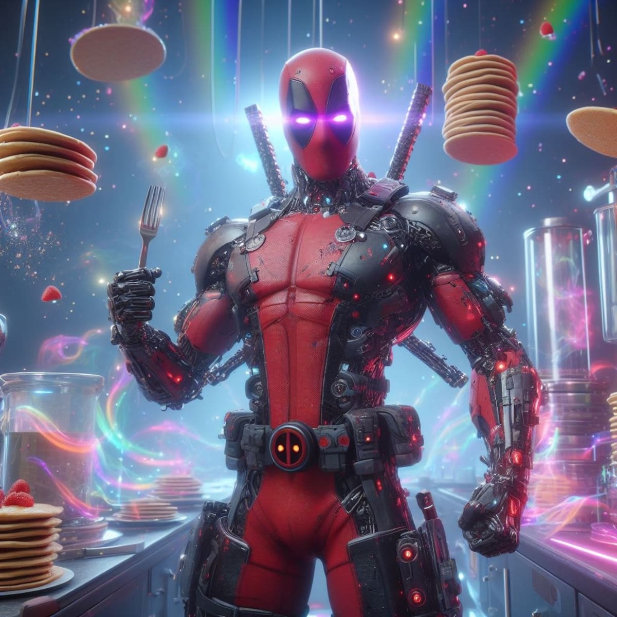 Deadpool X-Men: así se verían los personajes en forma Cyberpunk según una IA.