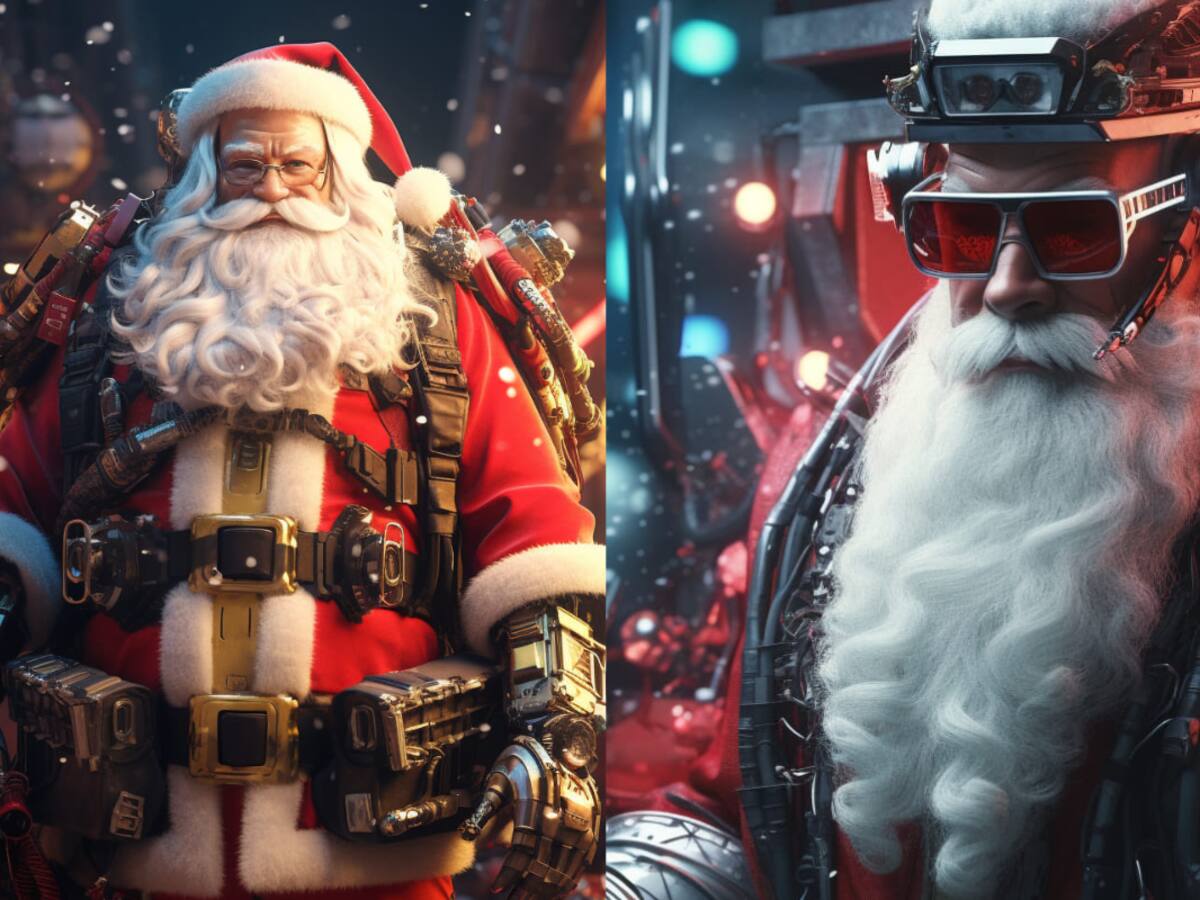 Navidad: inteligencia artificial imagina una versión de ciencia ficción de Santa Claus