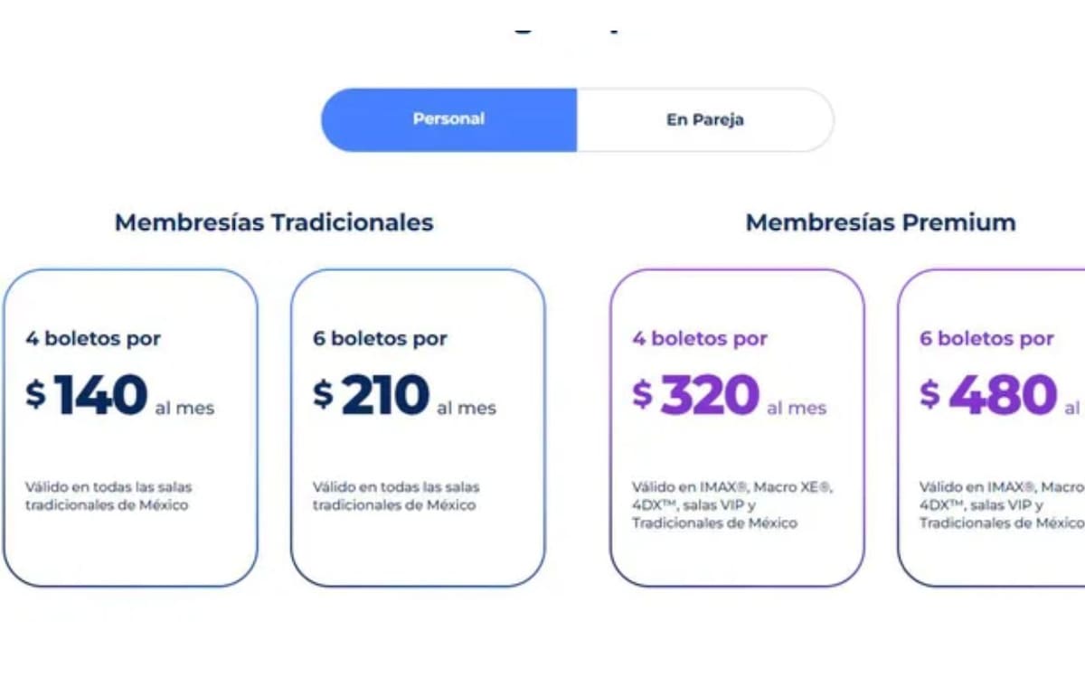 Fuente: Captura de pantalla, App Cinépolis.