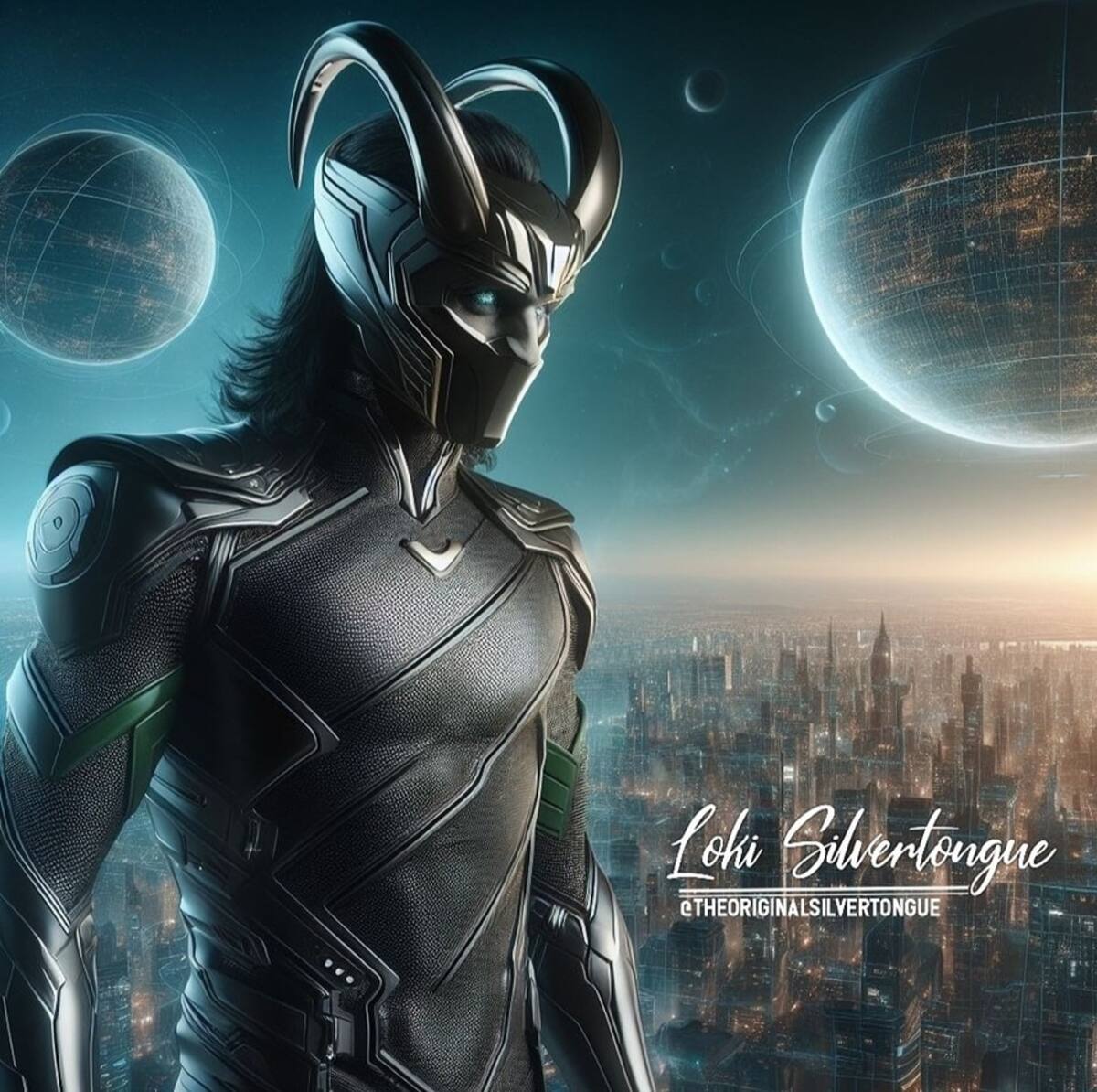 Así se vería Loki en estilo cyberpunk según una IA