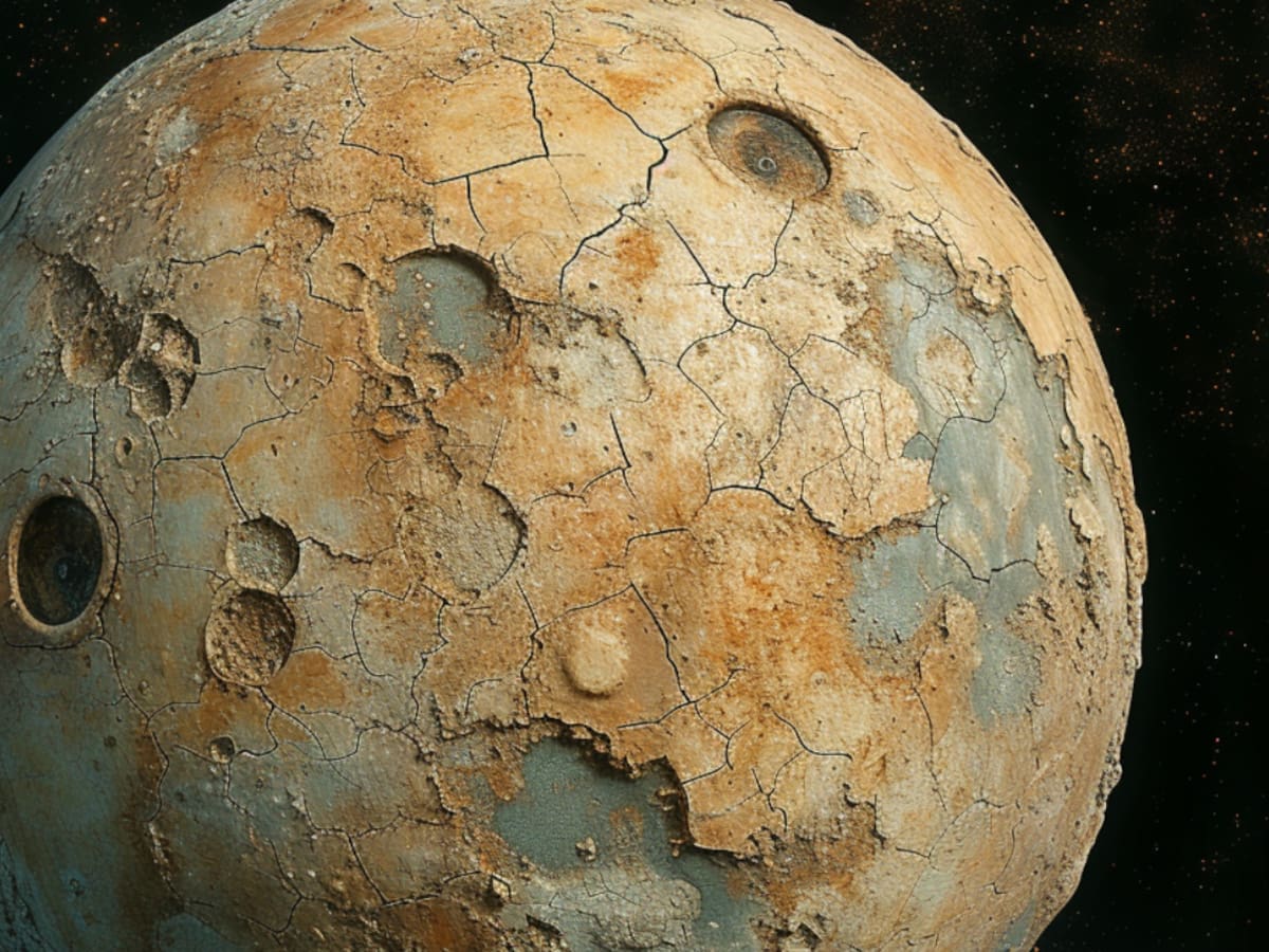 Así es como se vería la Tierra sin agua, según inteligencia artificial