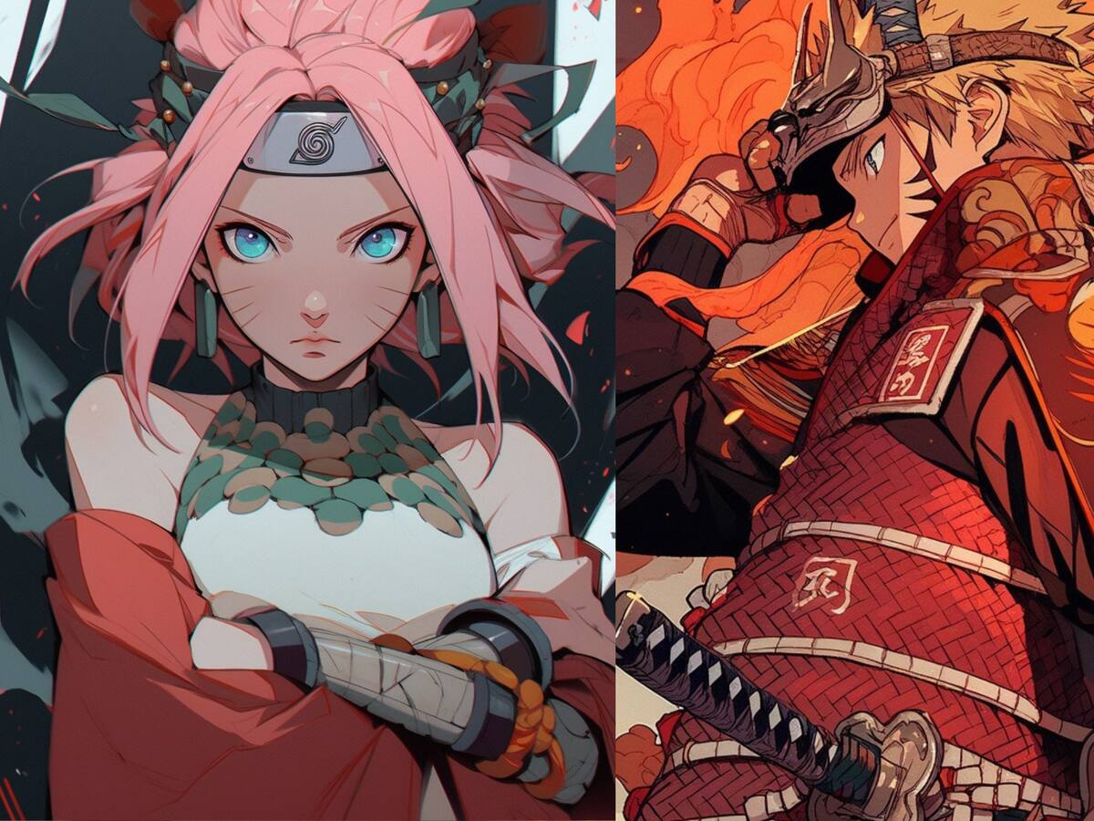Así se vería Naruto en versión Samurai según una inteligencia artificial