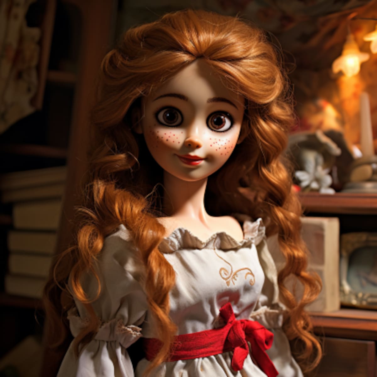 Así se vería la famosa muñeca de terror, Annabelle, en estilo Pixar según Midjourney