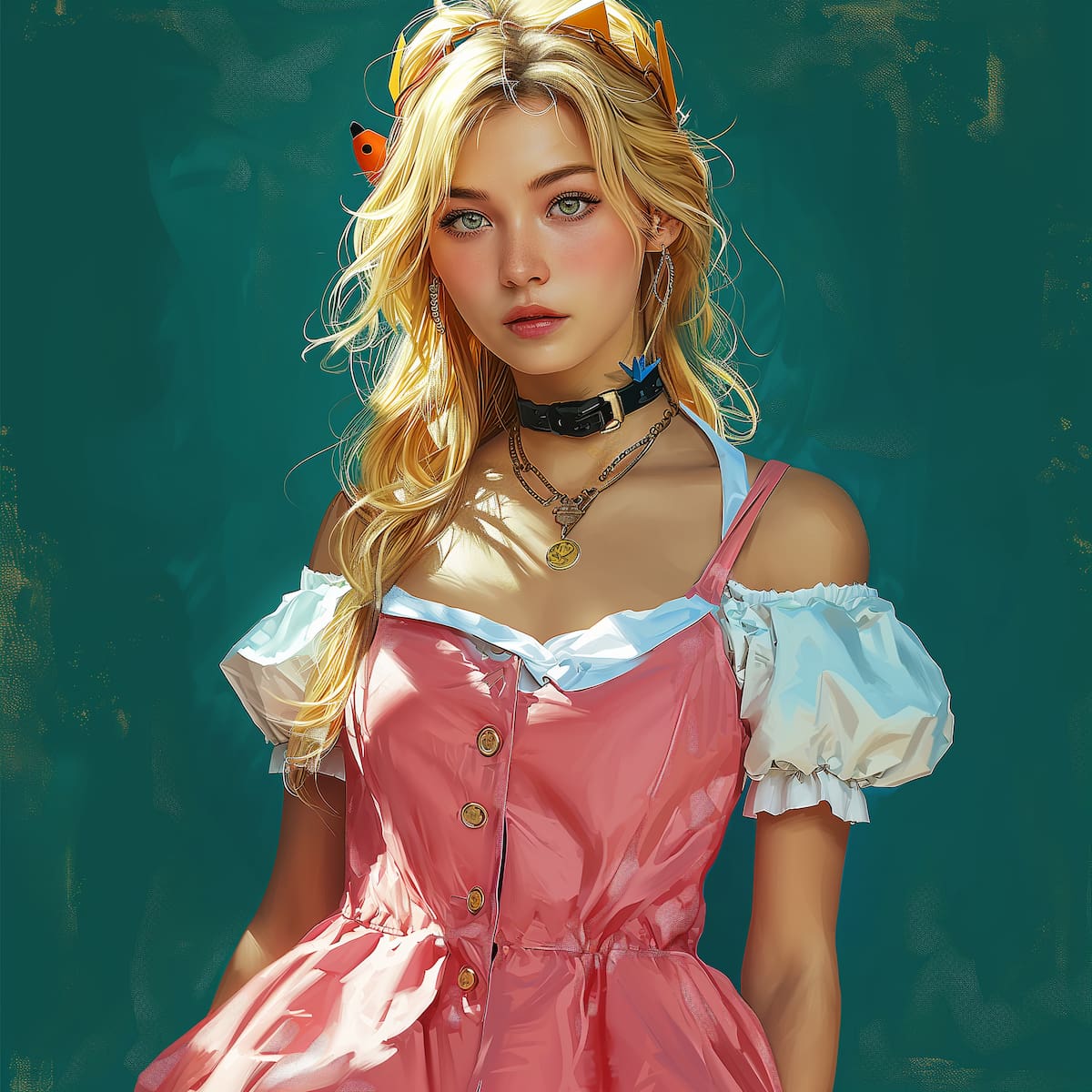 También conocida como Princess Toadstool, la Princesa Peach hizo su primera aparición en el juego "Super Mario Bros." de 1985. A lo largo de la serie, ha demostrado habilidades más allá de ser una damisela en apuros, participando en juegos de deportes y acción.