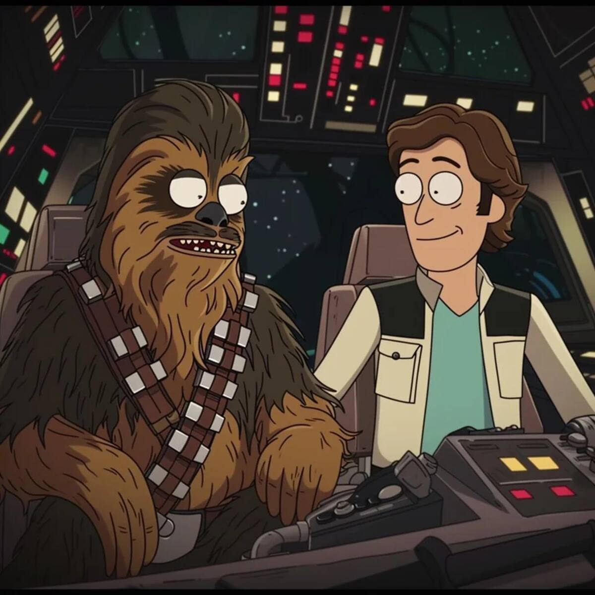 Chewbacca y Han Solo