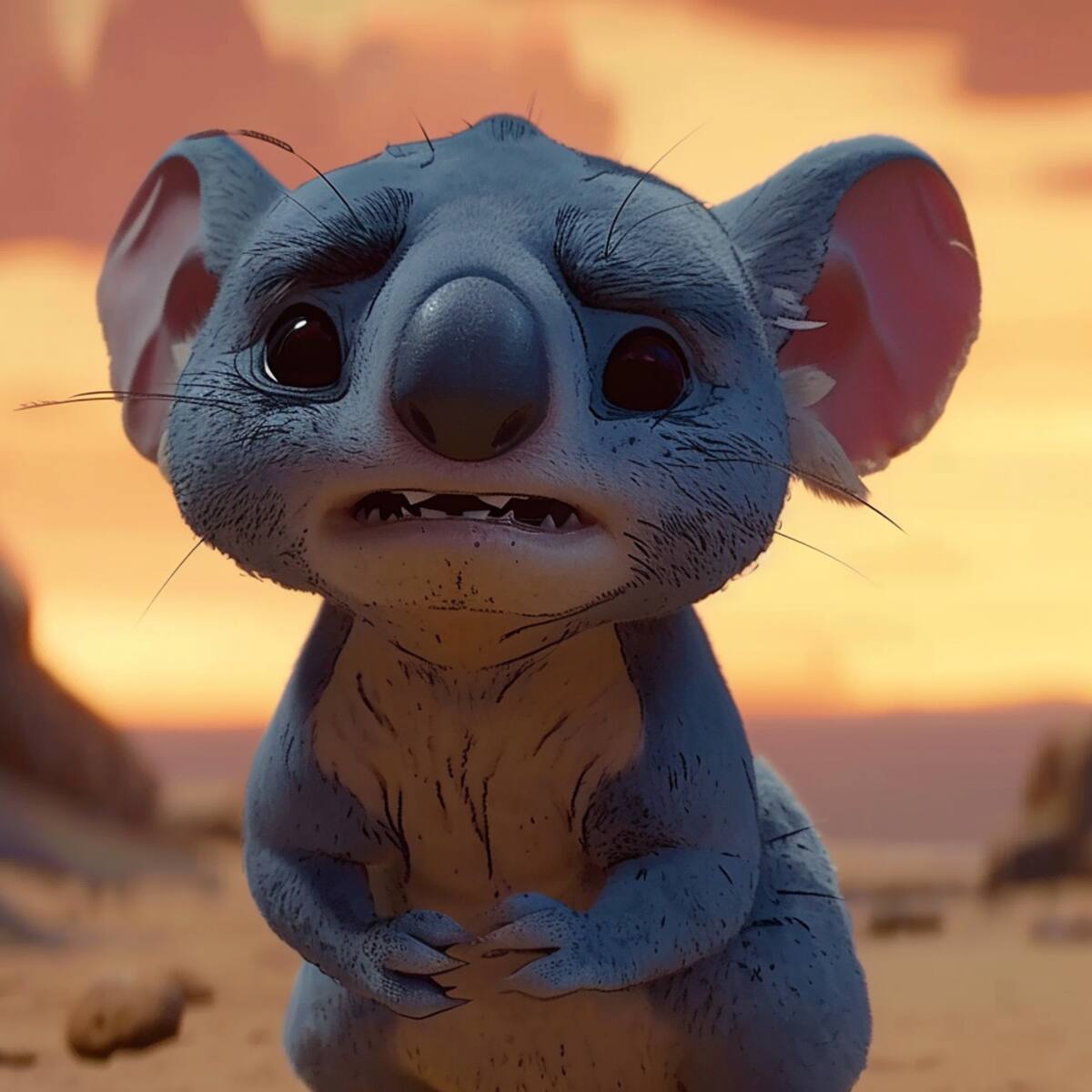 La inconfundible voz de Stitch fue proporcionada por Chris Sanders, quien también coescribió y dirigió la película. Sanders ideó el peculiar y distintivo idioma de Stitch, que mezcla varias palabras y sonidos de manera cómica.